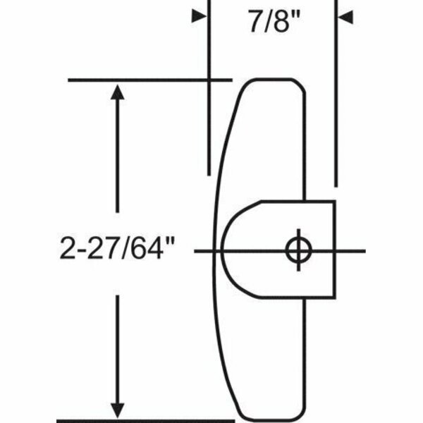 Tee Handle fits Truth Operator, Strybuc, Mfr#: 37-125-4
